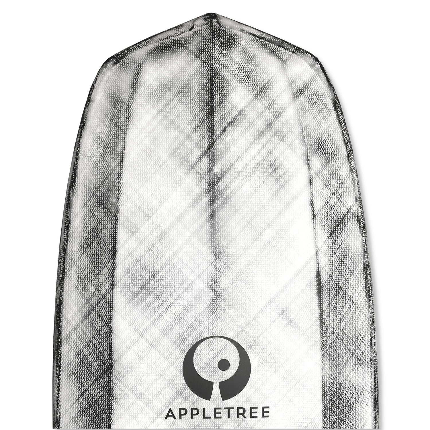 Detail Ansicht der Unterseite des Appletree Appleslice Surf Prone Foil Board.