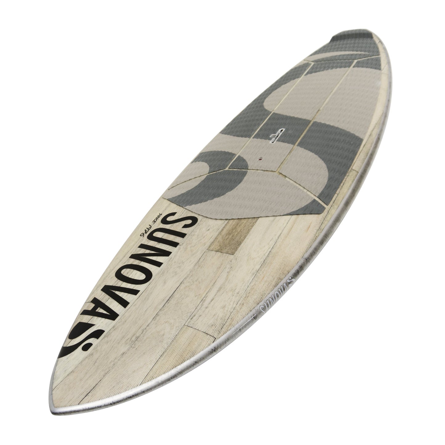 Perspektivische Ansicht des Sunova Flash Wave SUP Board in der XXX Bauweise.