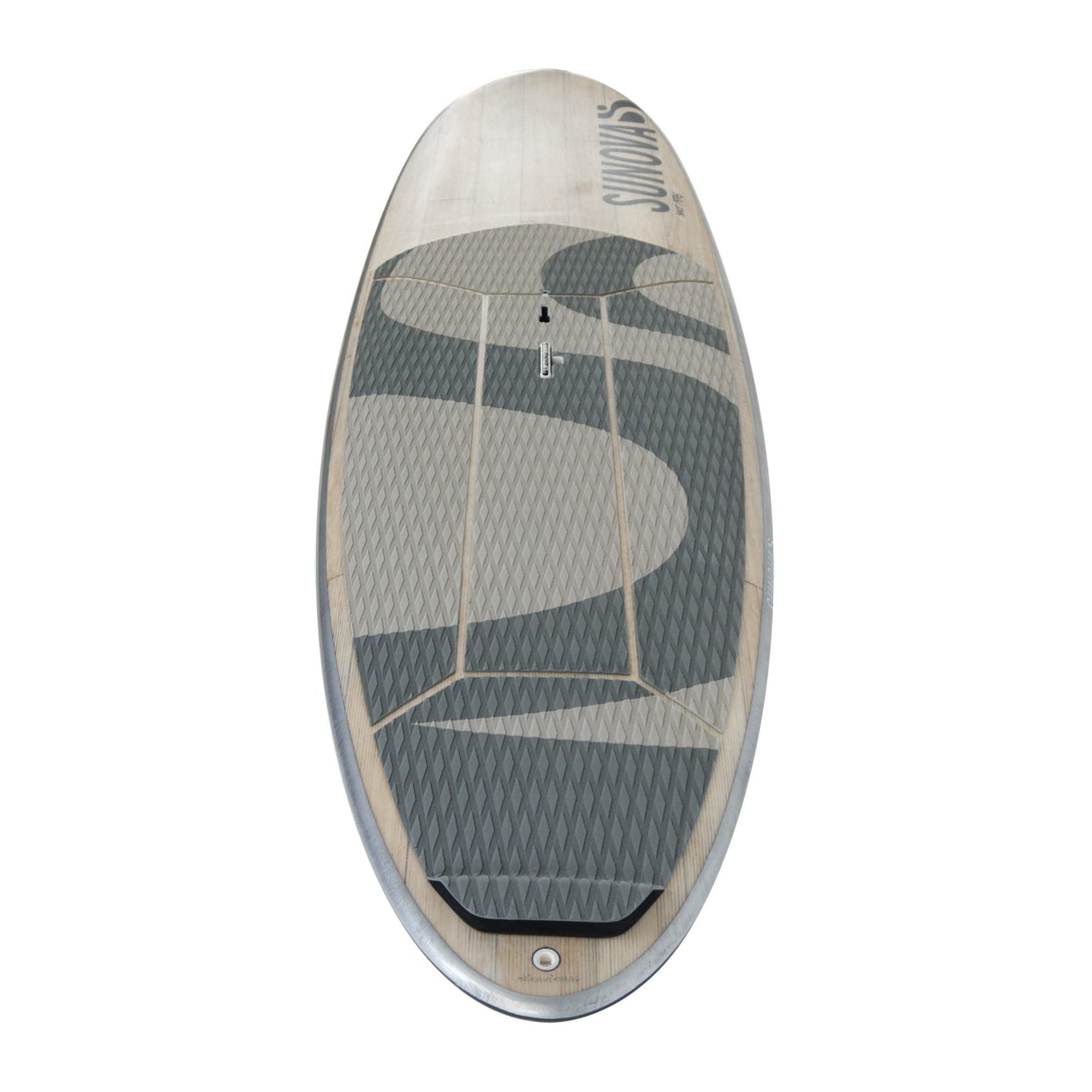 Heck Ansicht des Sunova Steeze Wave SUP Board in der XXX Bauweise.